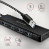 Концентратор AXAGON USB 3.1 to 4xUSB 3.0 black (HUE-C1A) зображення 2