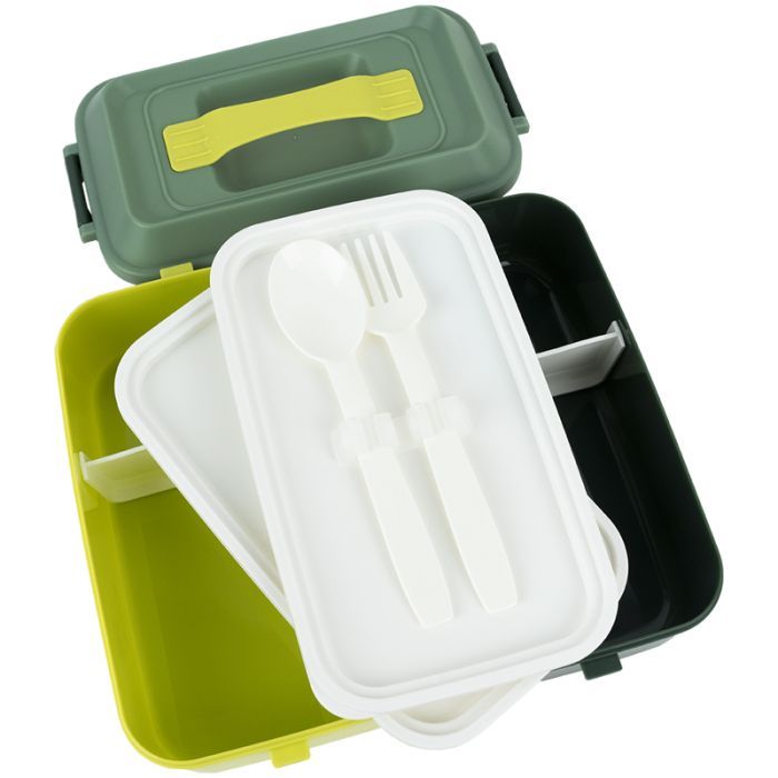 Ланч-бокс Kite подвійний з наповненням 2000 мл бежевий (K25-1184-1) зображення 3