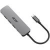 Концентратор Acer USB-C 5-in-1 3xUSB 3.0 + HDMI + USB-C gray (HP.DSCAB.021)