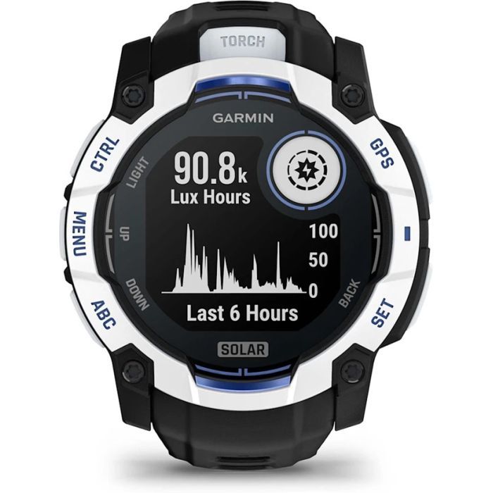 Смарт-часы Garmin Instinct 3, 50mm, Solar, Whitestone with Black Band, GPS смарт-годинник (010-02935-03) изображение 2