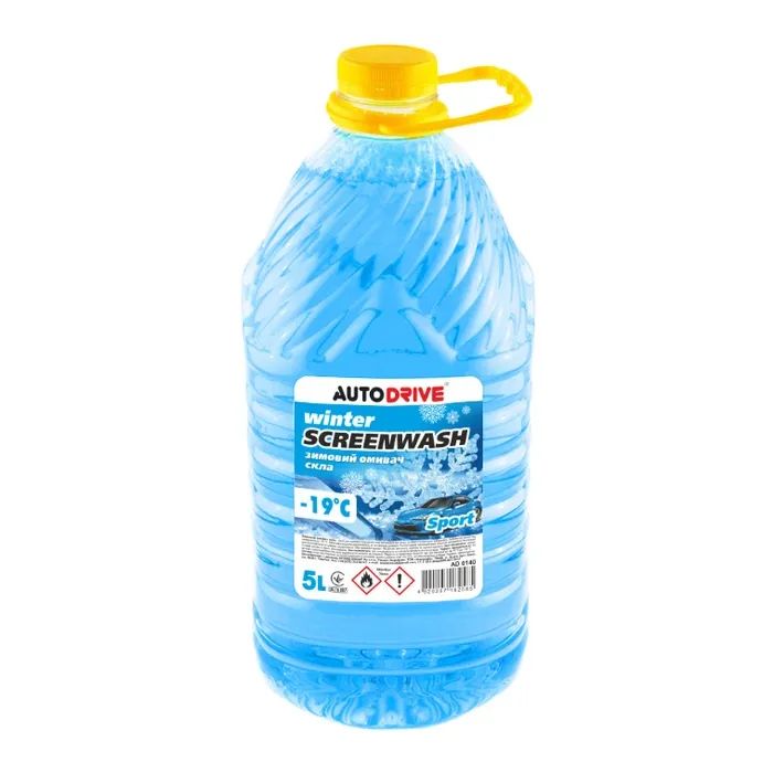 Омыватель автомобильный AUTO DRIVE WINTER SCREEN WASH SPORT -19 °С, ПЕТ 5 л (AD0140)