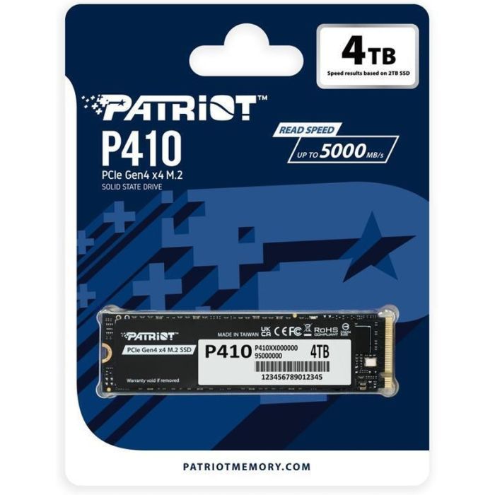Накопитель SSD M.2 2280 4TB Patriot (P410P4TBM28H) изображение 4