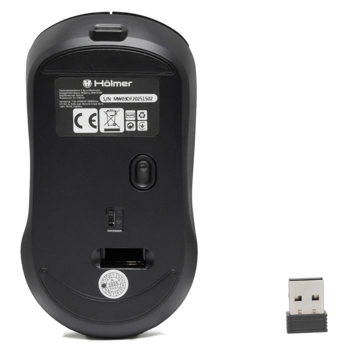 Мышка Hölmer MW-03OF Wireless/Bluetooth Black (MW-03OF) изображение 11