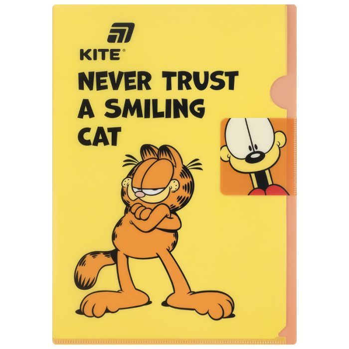 Папка - куточок Kite із клапаном A4 Garfield (GF25-248-1)
