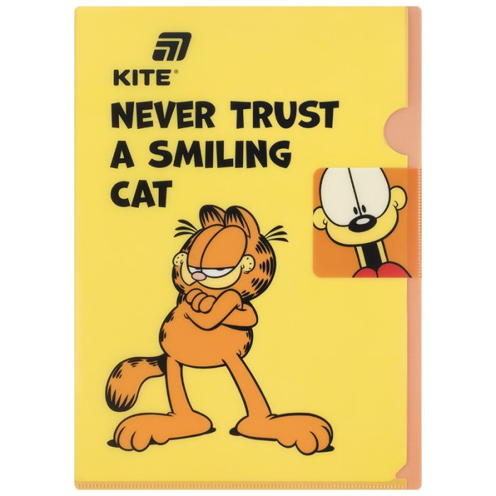 Папка - куточок Kite із клапаном A4 Garfield (GF25-248-1)