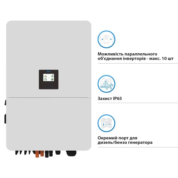Солнечный инвертор Deye SUN-75K-SG02HP3-EU-EM6i, 75кВт (SUN-75K-SG02HP3-EU-EM6) изображение 3