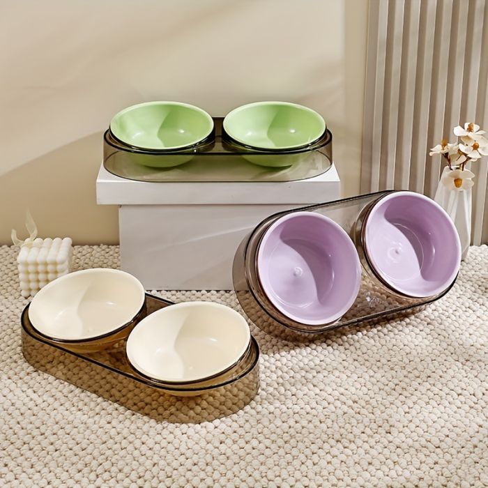 Посуда для кошек Me&Pet Миска двойная зеленая (NMP28-2) изображение 10