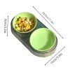 Посуда для кошек Me&Pet Миска двойная зеленая (NMP28-2) изображение 5