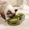 Посуда для кошек Me&Pet Миска двойная зеленая (NMP28-2) изображение 9