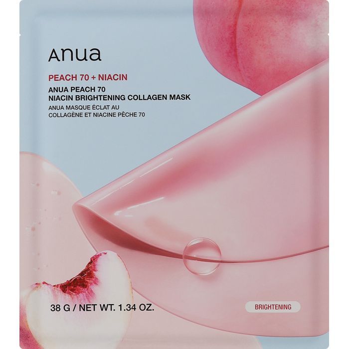 Маска для лица Anua Peach Collagen Brightening Mask 38 г (8809640737367)