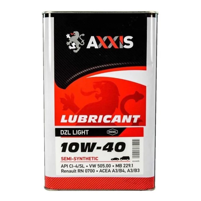 Моторное масло AXXIS 10W-40 DZL Light 5л (AX-2178)