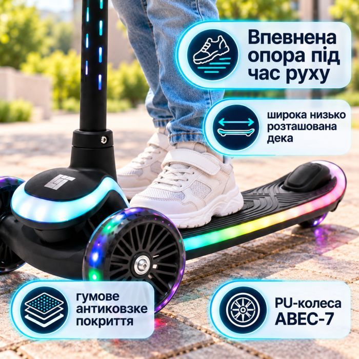 Самокат LiT Firefly LAVA LED - Purple (LT-7007-PUR) зображення 12
