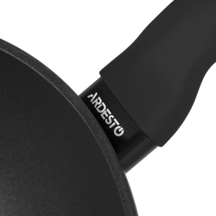 Сковорода Ardesto Gemini Lucca, 28см, алюміній, чорний (AR1928W) зображення 4