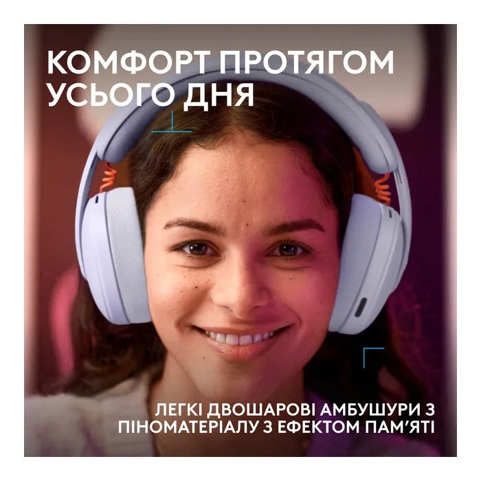 Наушники Logitech G325 Lightspeed White (981-001531) изображение 3