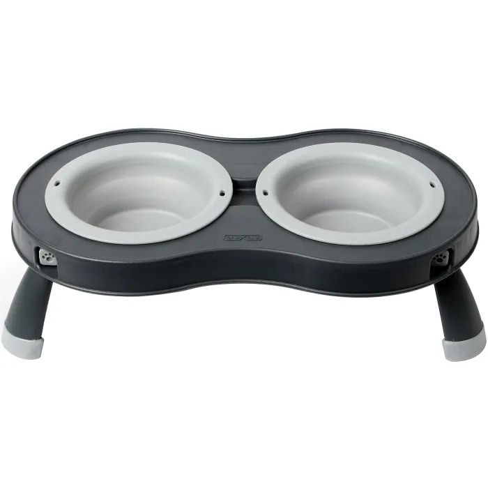 Посуд для собак Dexas Миска подвійна на складній підставці 240 мл пурпурна (0084297308988) зображення 2