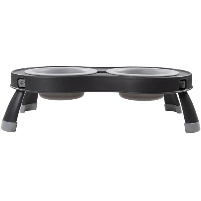 Посуд для собак Dexas Миска подвійна на складній підставці 240 мл пурпурна (0084297308988) зображення 3