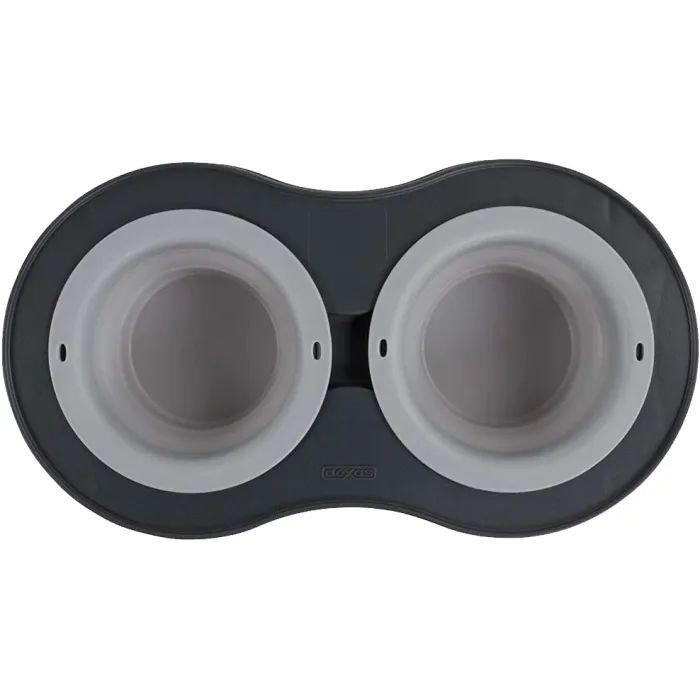 Посуд для собак Dexas Миска подвійна на складній підставці 240 мл пурпурна (0084297308988) зображення 5