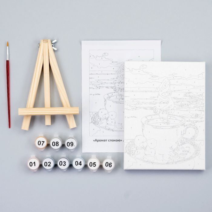 Картина по номерам Rosa Аромат спокою, 15х20см, з мольбертом (4823098548645) зображення 3