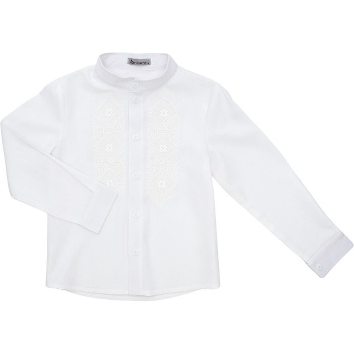 Рубашка детская Brilliant с вишивкой Карпаты (24113-134B-cream)