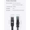 Патч-корд 15м UTP cat 6 RJ45 TopSpeed Ethernet Flat Cable Black Essager (EXCWXB-JSE01) изображение 10