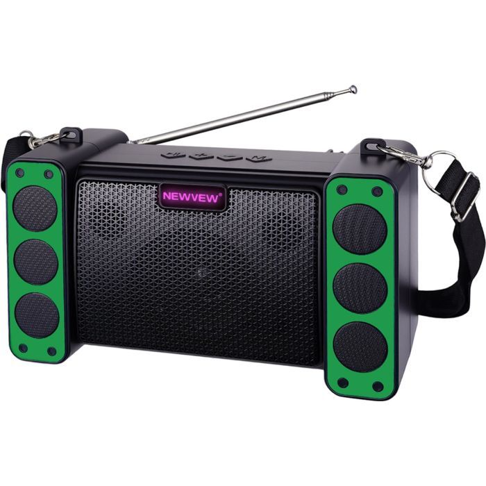 Акустическая система NEWVEW NV-9172 Solar Panel/BT/USB/TF/FM Black (NWVW-NV-9172-BK) изображение 3