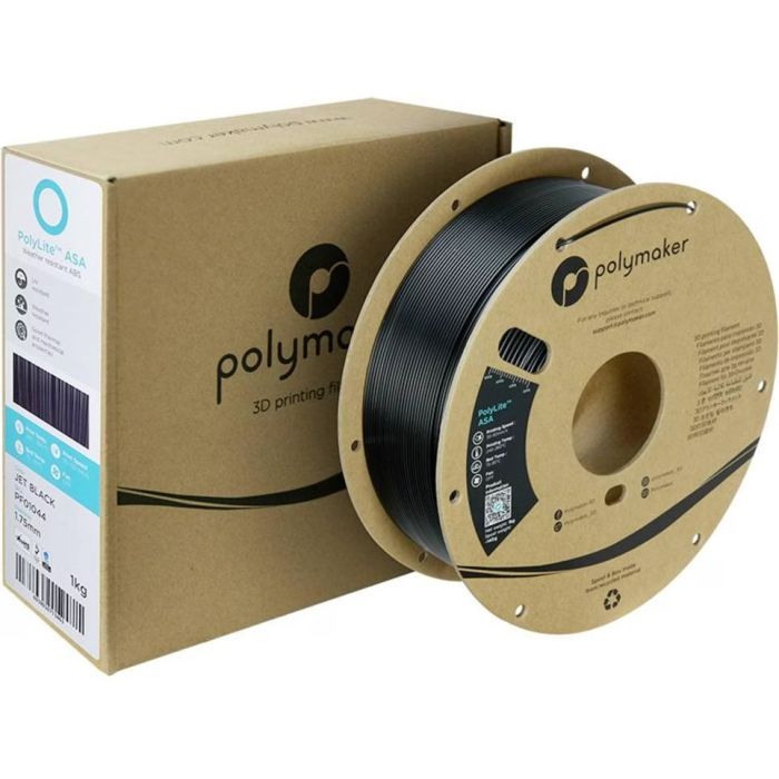 Пластик для 3D-принтера Polymaker ASA POLYLITE 1,75mm 1kg JET BLACK (PF01044) изображение 4