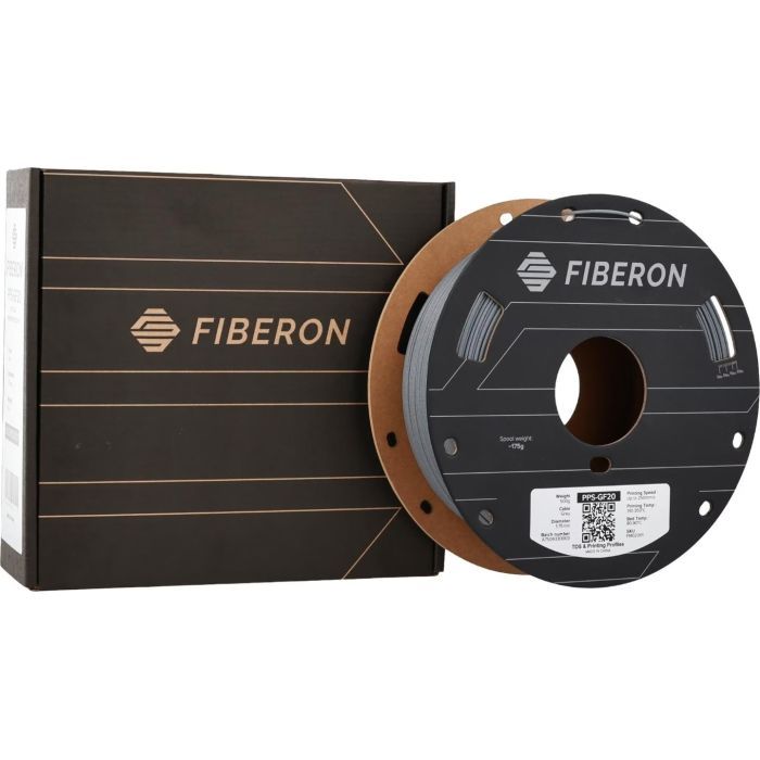 Пластик для 3D-принтера Polymaker Fiberon PPS-GF20 1,75mm 0,5kg GREY (FM02001) изображение 4