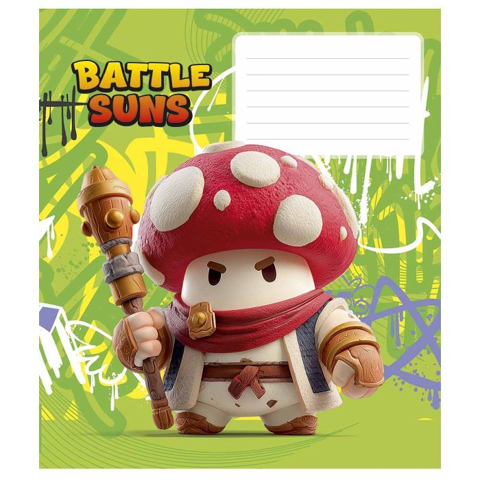 Тетрадь Школярик Battle Suns 12 листов коса линия (012-3757C) изображение 4