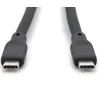 Дата кабель USB-C to USB-C 1.5m USB4 2.0 80G 240W 16K silicone black Digitus (AK-300350-015-S) изображение 2