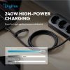 Дата кабель USB-C to USB-C 1.5m USB4 2.0 80G 240W 16K silicone black Digitus (AK-300350-015-S) изображение 5