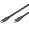 Дата кабель USB-C to USB-C 1.5m USB4 2.0 80G 240W 16K silicone black Digitus (AK-300350-015-S)