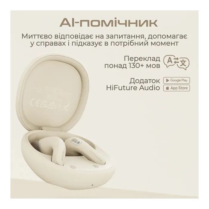 Наушники HiFuture FlyBuds4 AI Black (flybuds4-ai.black) изображение 4