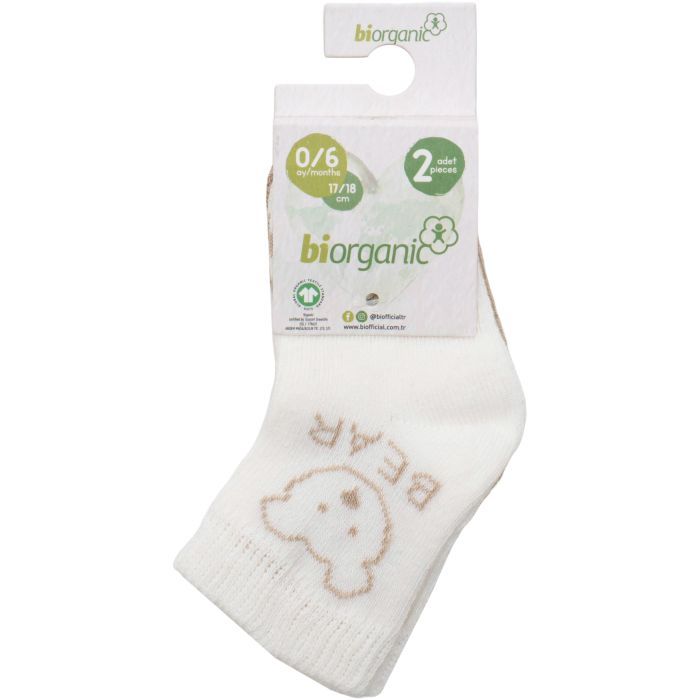 Носки детские Bibaby с мишкой (68408-0-6-beige)