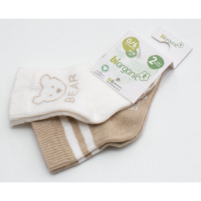 Носки детские Bibaby с мишкой (68408-0-6-beige) изображение 3