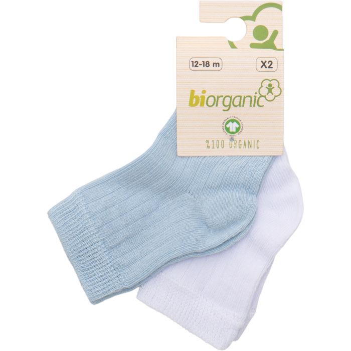 Носки детские Bibaby однотонные (68345-12-18-bluewhite)