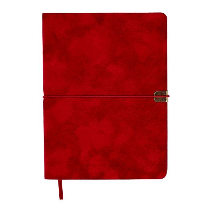 Еженедельник Buromax недатированный VELOUR, A5, красный, штуч.кожа, 336 страниц (BM.20770-05)