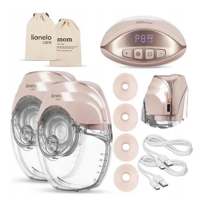 Молокоотсос Lionelo двойной беспроводной трехфазный Lionelo Fidi Free Slim Duo (LOC-FIDI FREE SLIM DUO) изображение 3