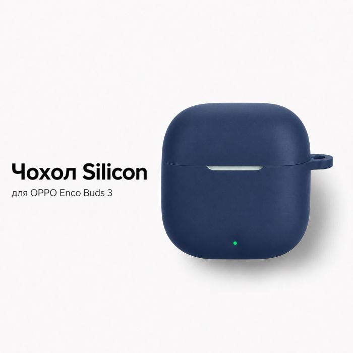 Чехол для наушников BeCover Silicon для OPPO Enco Buds 3 Black (715908) изображение 2
