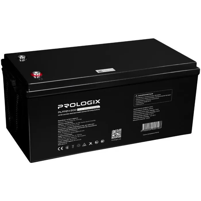 Батарея LiFePo4 Prologix 25.6V 200Ah 5120Wh (PLFP24-200) зображення 4