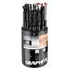 Набор сверл Graphite по металлу, дереву, кирпичу, 3–6,8,10мм, 18шт (54T430) изображение 9