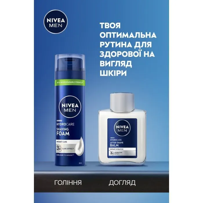 Пена для бритья Nivea Men Hydrocare Shaving Foam 200 мл (5900017102795) изображение 6