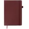 Книга записна Buromax BRIEF, А5, 96 аркушів, лінія, темно-червоний (BM.295204-13)