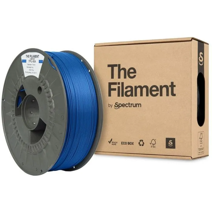 Пластик для 3D-принтера The Filament TPU-95A 1.75mm 1kg BLUE (TF-24135) изображение 3