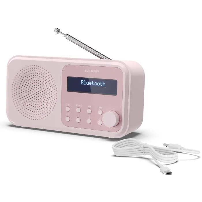 Портативний радіоприймач Sharp DR-P420 Pink (DR-P420PK) зображення 6