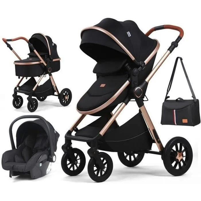 Коляска Kidilo 3в1 H2D (Black) (1111556) изображение 2