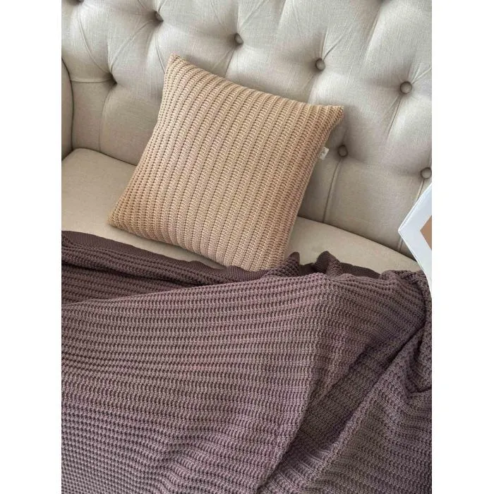 Плед Прованс COTTON шоколадний 120 х 200 см (039528) зображення 10