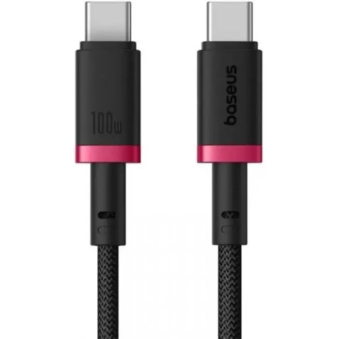 Дата кабель USB-C to USB-C 1.0m 100W red/black Baseus (P10377803U01-01)