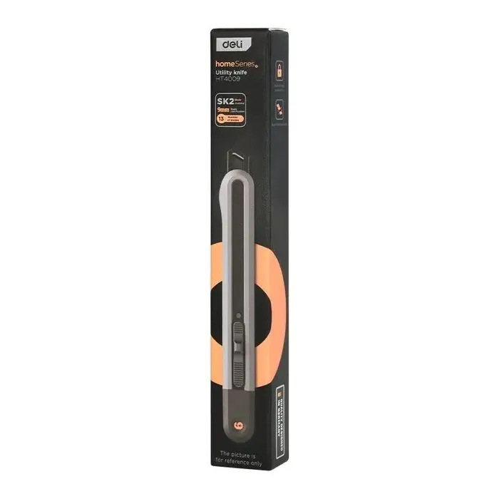 Нож канцелярский Deli 135, узкий (EHT4009) изображение 2