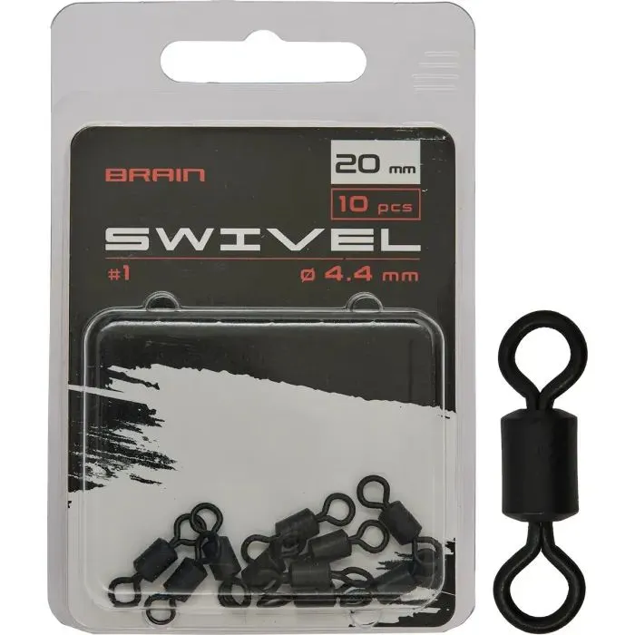 Вертлюг Brain Swivel No.1 20mm diam 4.4mm (10 шт/уп) SGCA-8008-1 (1858.24.74)