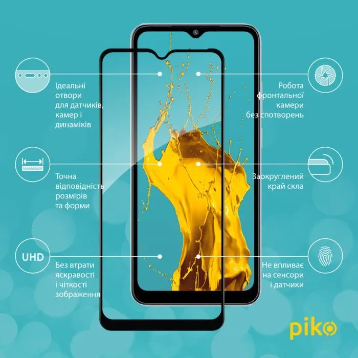 Скло захисне Piko Full Glue Xiaomi Redmi A2 Black (1283126579998) зображення 3